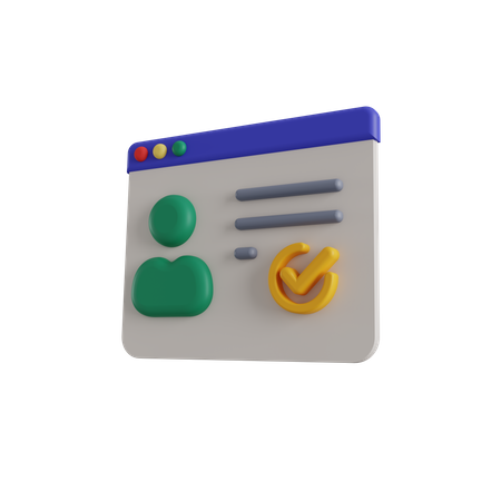 Verifizierter Benutzer  3D Icon