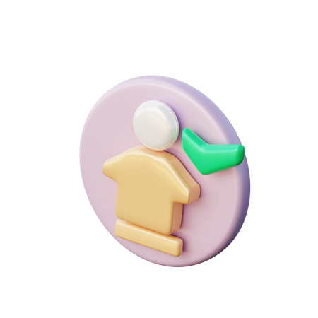 Verifizierter Benutzer  3D Icon