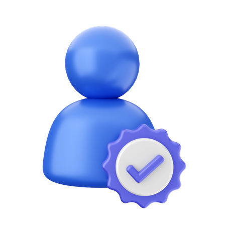 Verifizierter Benutzer  3D Icon