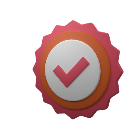 Verifiziertes Abzeichen  3D Icon