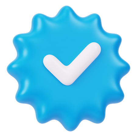 Verifizierte Badge-App  3D Icon