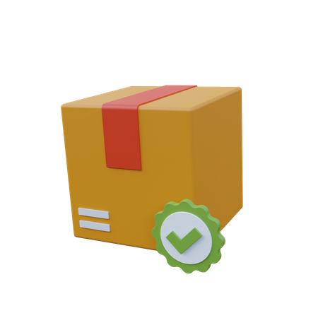 Verifiziertes Paket  3D Icon