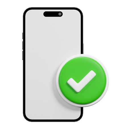 Verifiziertes Telefon  3D Icon