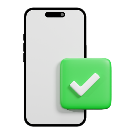 Verifiziertes Telefon  3D Icon