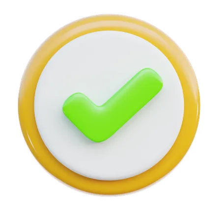 Verify 3 D Icon Which Can Be Used For Various Purposes Such As Websites Mobile Apps Presentation And Others 3D Icon