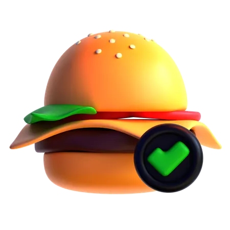 Verify Burger  3D Icon