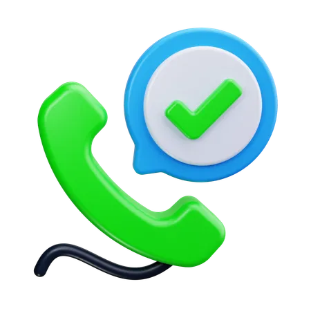 Verify Call  3D Icon