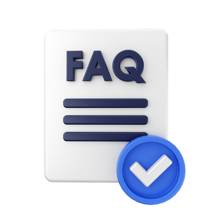 Verify Faq File  3D Icon