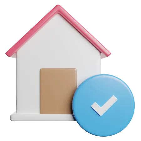 Verify Home  3D Icon