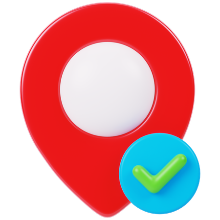 위치 확인  3D Icon