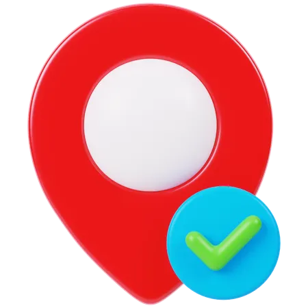 위치 확인  3D Icon