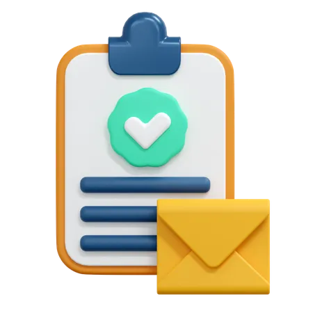 Verify Message  3D Icon