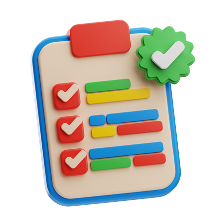 Verify Plan  3D Icon