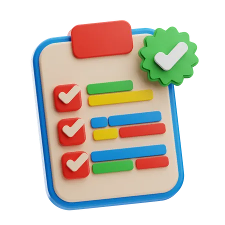 Verify Plan  3D Icon