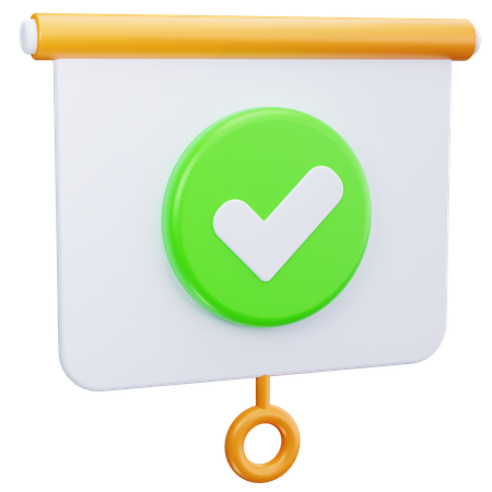 Verify Presentation  3D Icon