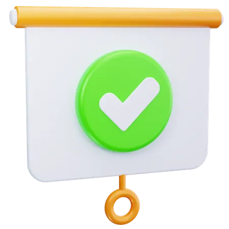 Verify Presentation  3D Icon