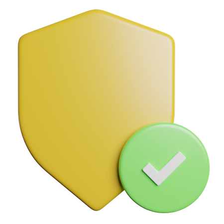 Verify Shield  3D Icon