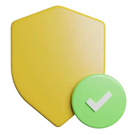 Verify Shield  3D Icon