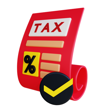 Verify Tax File  3D Icon