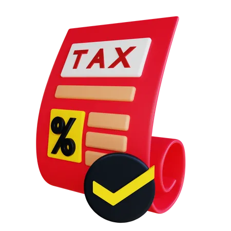 Verify Tax File  3D Icon