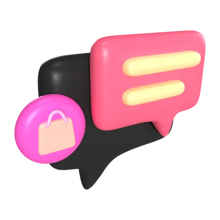 Verkäufer-Chat  3D Icon