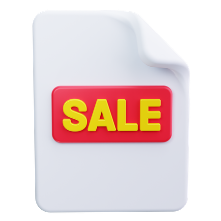 SALE-Aufkleber  3D Icon