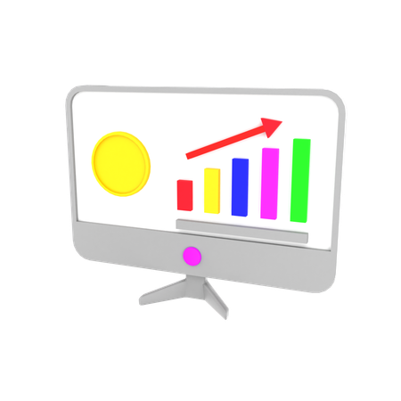 Umsatzdiagramm  3D Icon