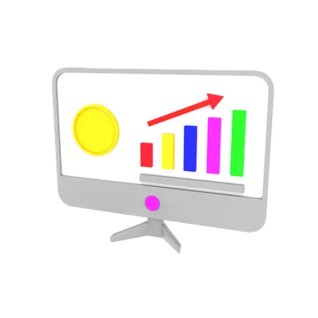 Umsatzdiagramm  3D Icon