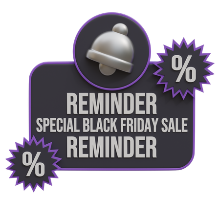 Verkaufserinnerung  3D Icon