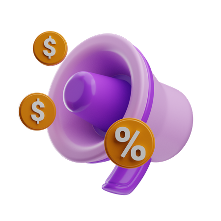 Verkaufsförderung  3D Icon