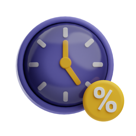 Verkaufszeit  3D Icon