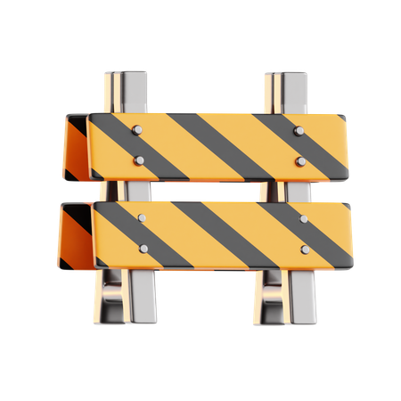 Verkehrsbarriere  3D Icon