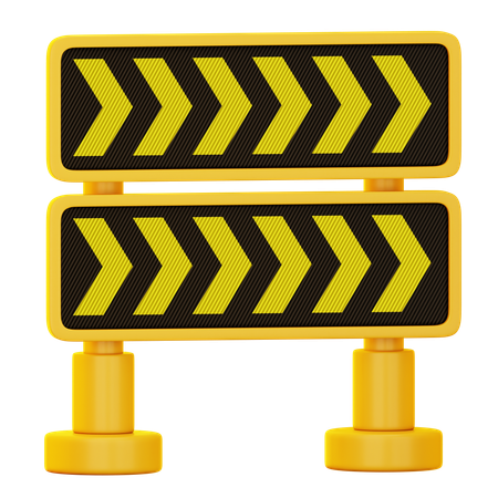 Verkehrsbarriere  3D Icon