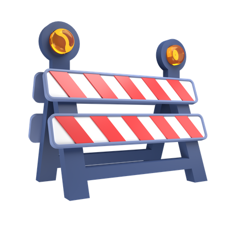 Verkehrssperre  3D Icon