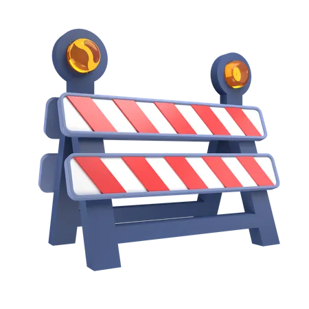 Verkehrssperre  3D Icon