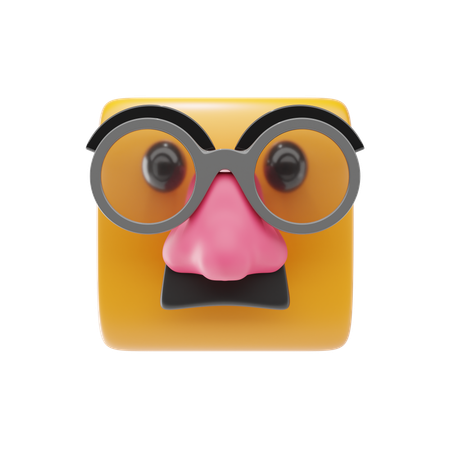 Verkleidetes Gesicht  3D Icon