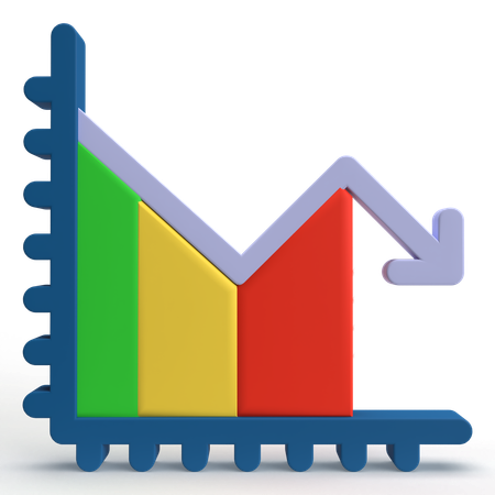 Verlustdiagramm  3D Icon