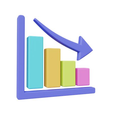 Verlustdiagramm  3D Icon