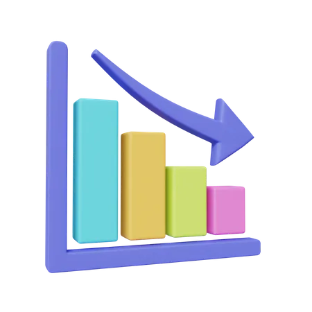 Verlustdiagramm  3D Icon