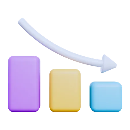 Verlustdiagramm  3D Icon