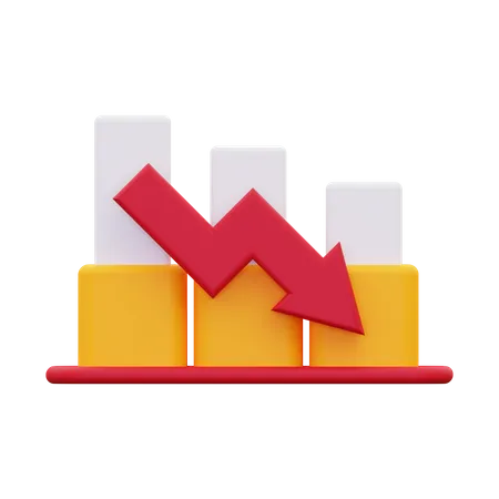 Verlustdiagramm  3D Icon