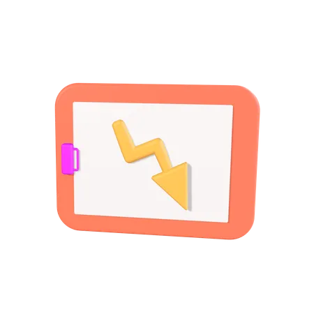 Verlustdiagramm  3D Icon