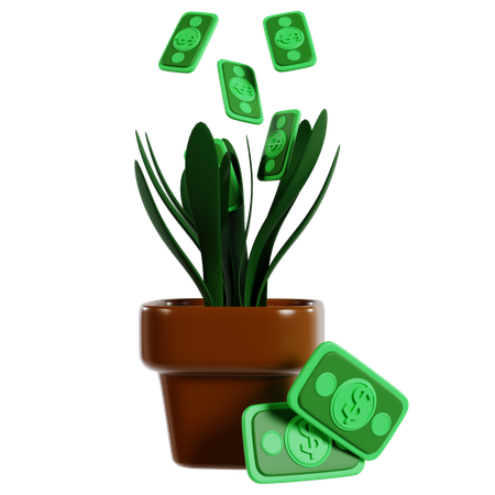 Vermögensaufbau durch Zinsen  3D Icon
