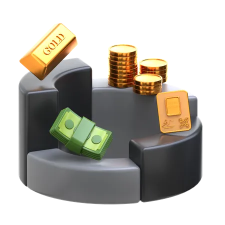 Vermögensverwaltung  3D Icon