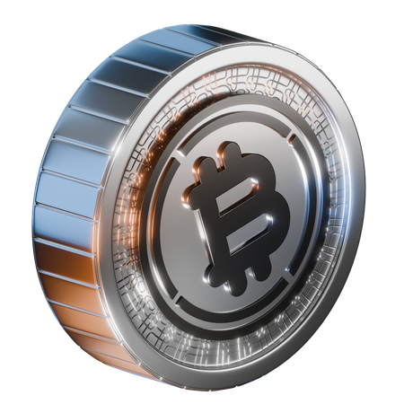 Verpackte Bitcoin-Münze  3D Icon