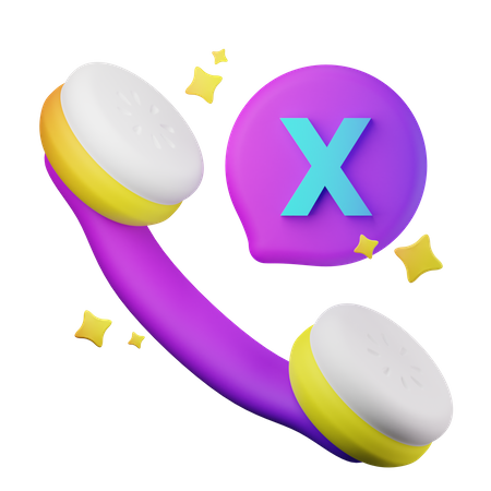 Verpasster Anruf  3D Icon