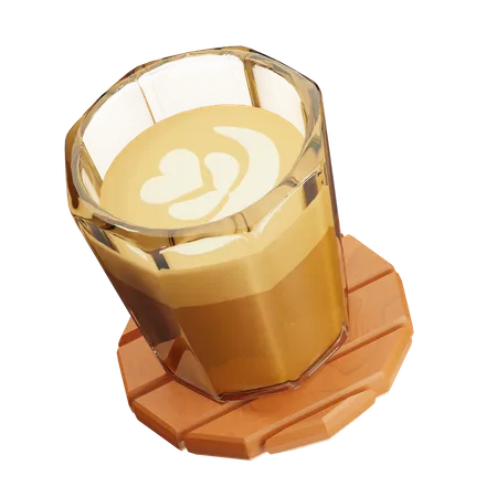 Verre à café froid  3D Icon