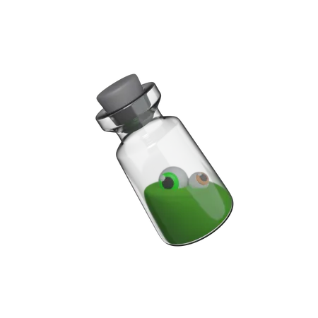 Verre à potion avec oeil  3D Icon