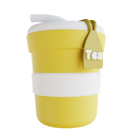 Verre à thé glacé  3D Icon