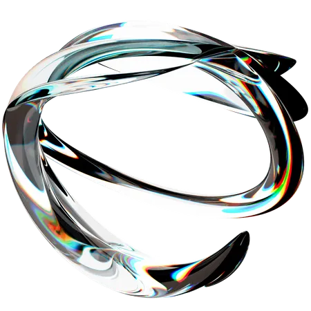 Verre abstrait  3D Icon